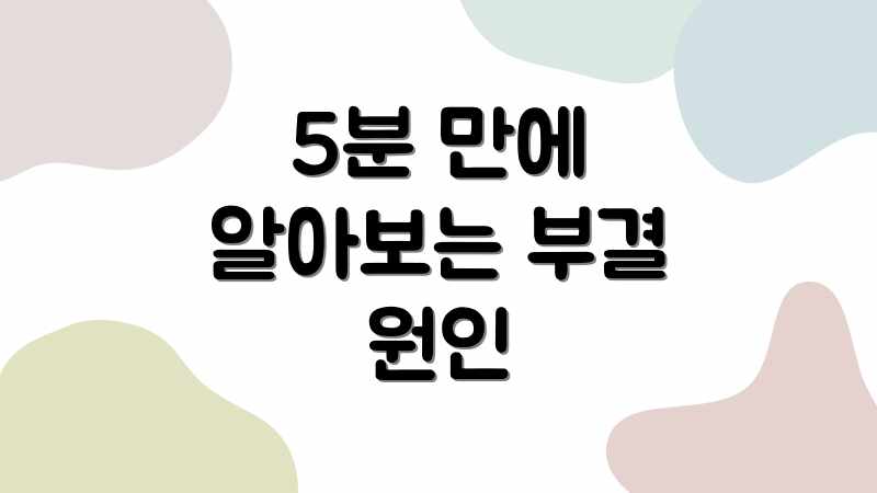 5분 만에 알아보는 부결 원인
